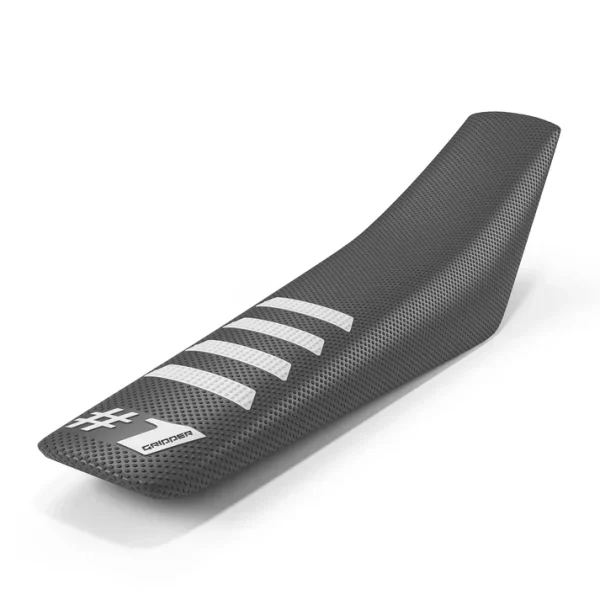 Onegripper-seat-cover-ribbed-dark-grey-white